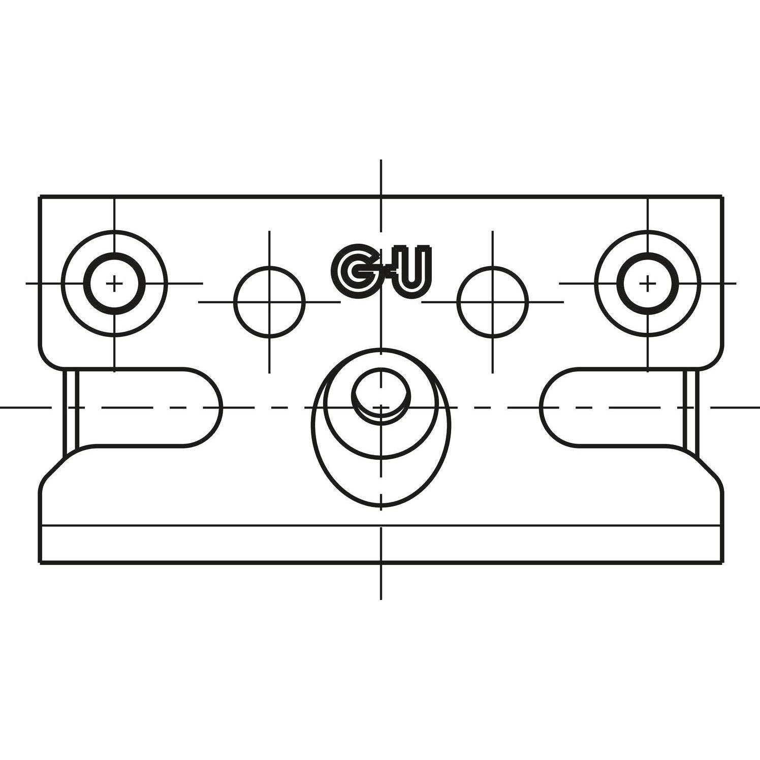 GU, Türgriff + Fenstergriff, Schliessplatte SE-Sicherheit, Eurofalz 30x8 mm, 13V, Stahl silber (Türschild)
