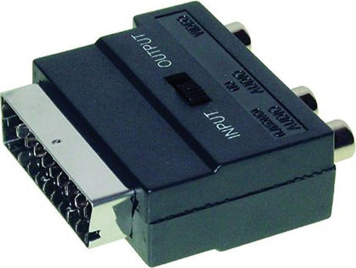 Image du produit Secomp Adaptateur Péritel vers Composite et S-Vidéo (Péritel, S-Vidéo, 4 cm)