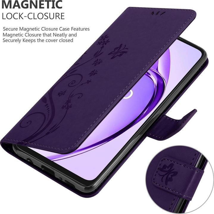 Produktbild Cadorabo Hülle für Oppo A40 mit Blumen Muster (Oppo A40)