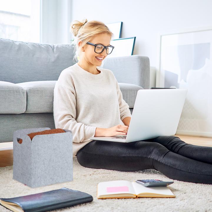 Image du produit Relaxdays 2x panier de rangement (1 x, 36 x 27 x 36 cm)