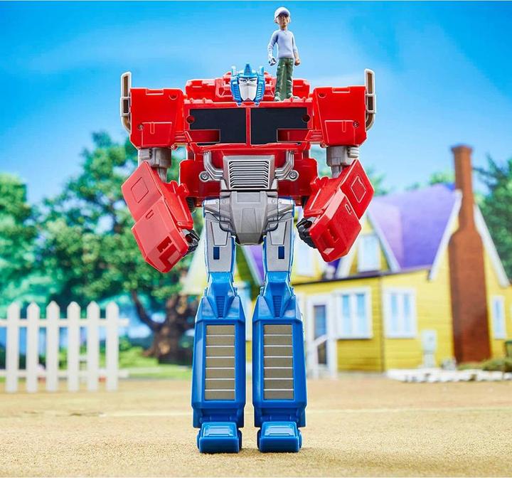Produktbild Hasbro Transformers EarthSpark Spin Changer Optimus Prime mit Robby Malto Fi