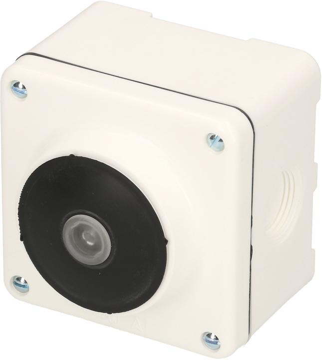 Actual product image Mica AP wet pushbutton white IP54 illuminated