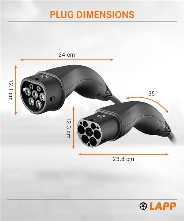 Actual product image Lapp Mobility Charging cable (Type 2, 22 kW, 32 A, 10 m)