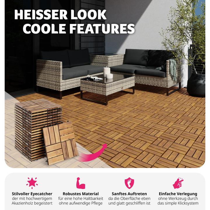 Actual product image tectake Tabula (20 x, 31 x 31 cm)