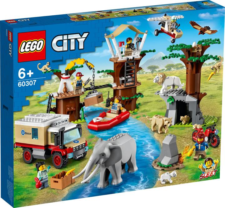 Produktbild LEGO Tierrettungscamp (60307, LEGO City, LEGO Seltene Sets)