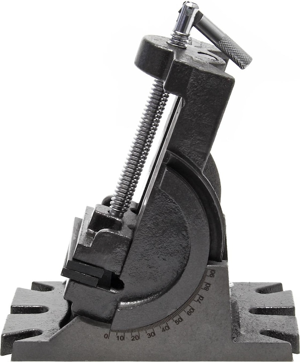 Produktbild Wiltec Präzisions-Maschinenschraubstock 100mm 90° Schraubstock Werkbank Zwinge