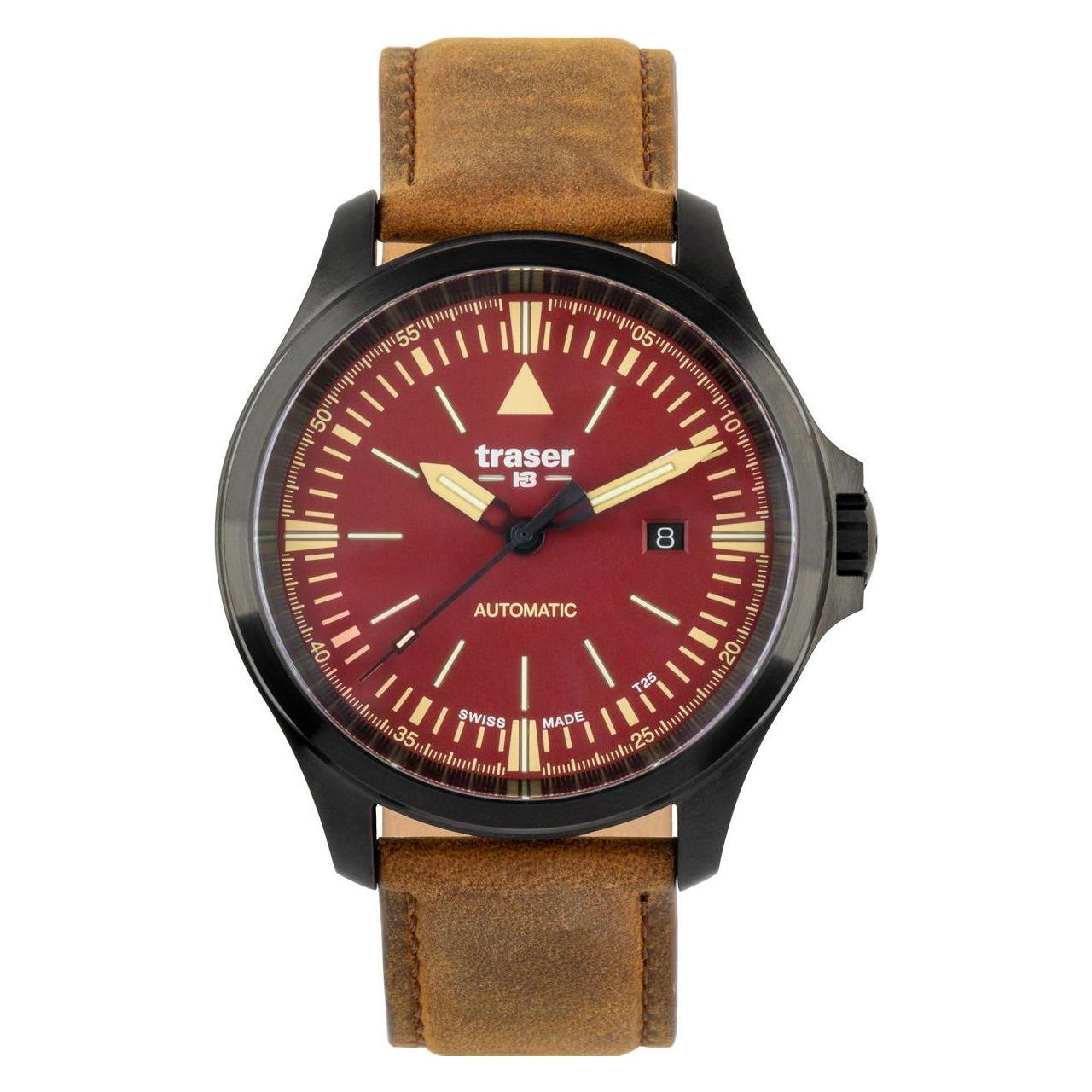 Traser, Armbanduhr, 110758, Braun, Beige, (45 mm)
