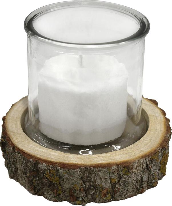 Image du produit Natura Punto Verre à bougie sur socle en bois (13 x 13 cm)