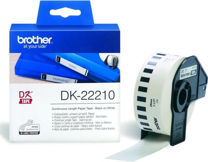 Produktbild Brother Etiketten 29mmx30.48m DK22210 kompatibel Rolle (2.90 cm)