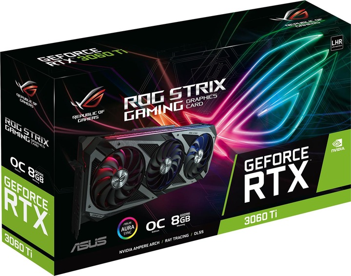 Produktbild ASUS GeForce ROG STRIX RTX 3060 Ti O8G V2 GAMING (8 GB)