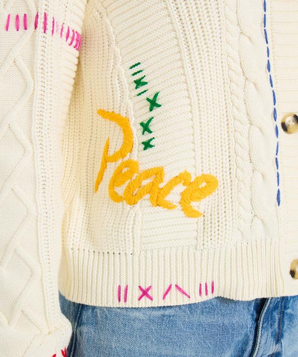 Produktbild Joe Browns Oversized Embroidered Cable Knit Cardigan (52)