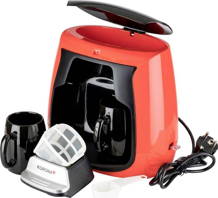 Produktbild Korona 2TassenKaffeeautomatinrot
