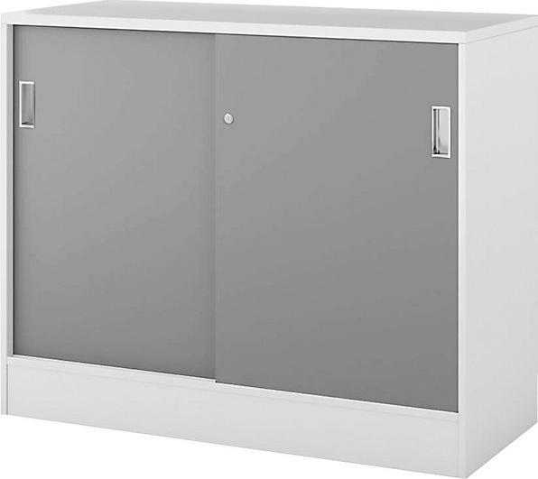 Actual product image kaiserkraft Chicago wardrobe with sliding doors (121.50 x 40 x 94.80 cm)