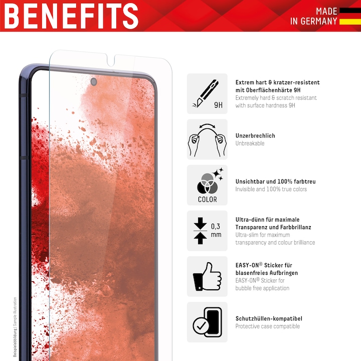 Actual product image Displex Smart Glass, Displayschutzfolie (1 Piece, Umidigi A13 Pro, Samsung Galaxy A32 5G, Samsung Galaxy A12)