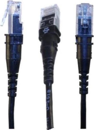 Produktbild PatchSee Patchkabel ThinPATCH Cat 6A, U/FTP, 9.7 m, Schwarz, 1 Stück (U/FTP, CAT6a, 9.70 m)