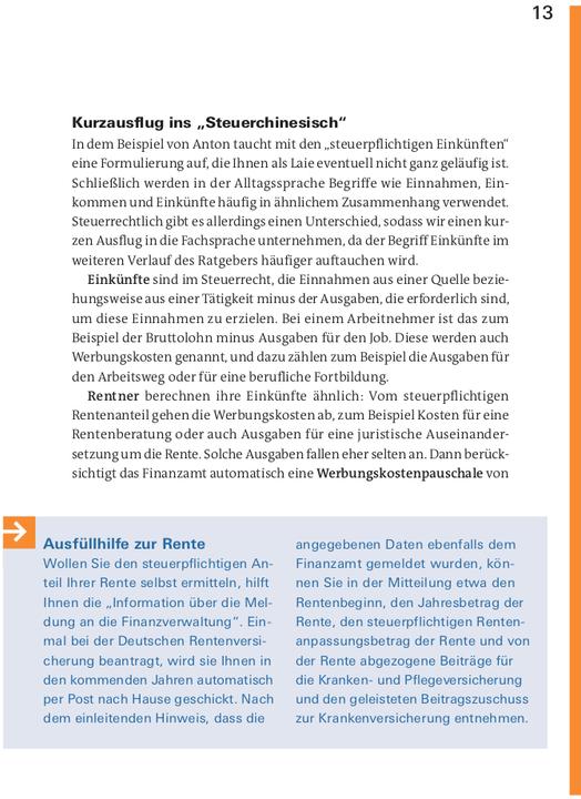 Actual product image Steuererklärung 2024/2025 - Rentner, Pensionäre (German, Udo Reu, 2024)