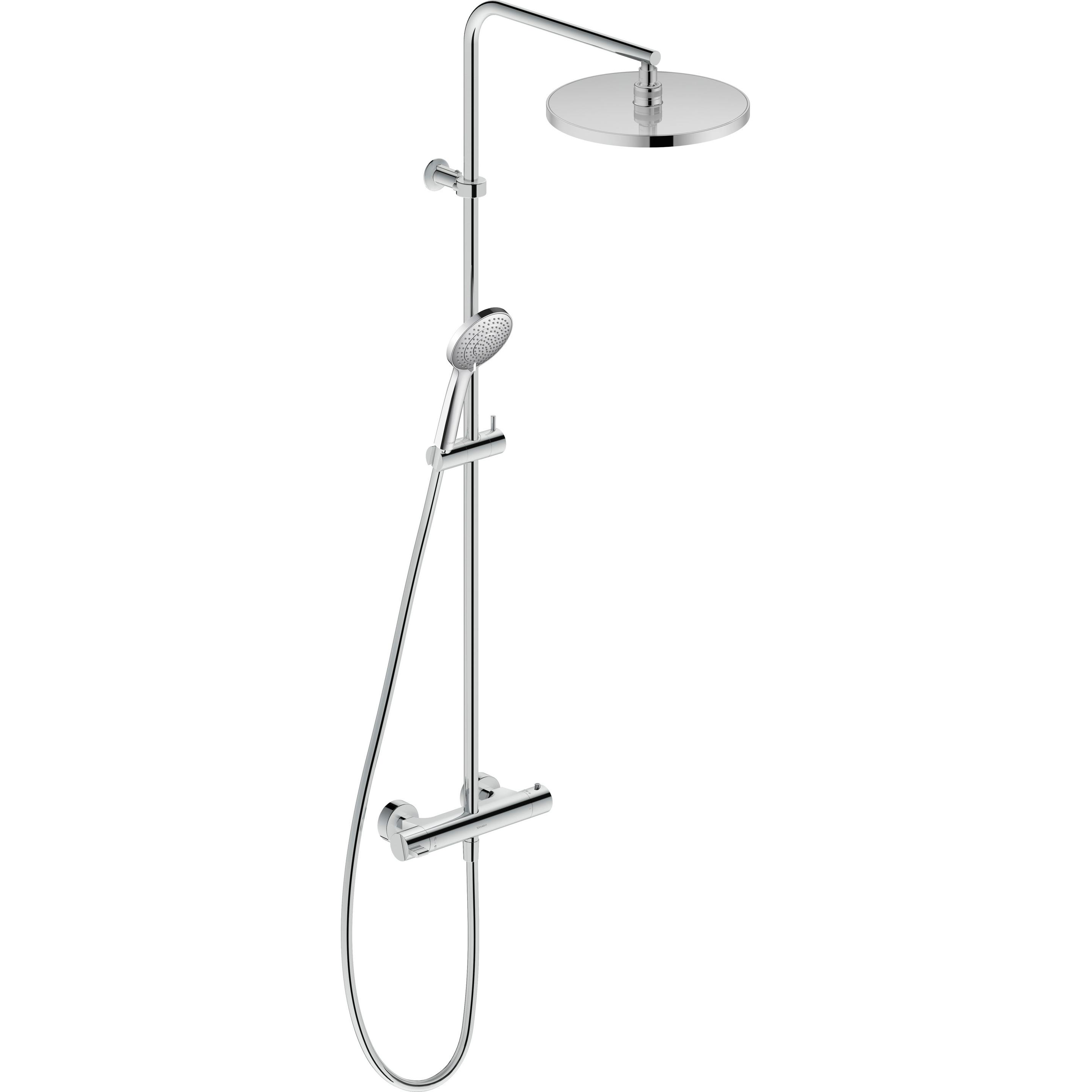 Duravit, Duschsystem, Duschsystem B.2 mit Brausethermostat chrom
