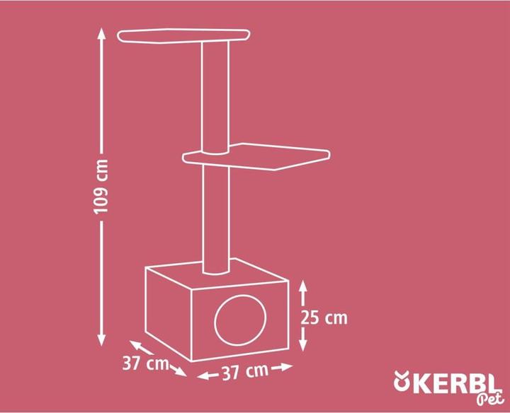 Actual product image Kerbl Scratching post Venus (85 cm, Brown)