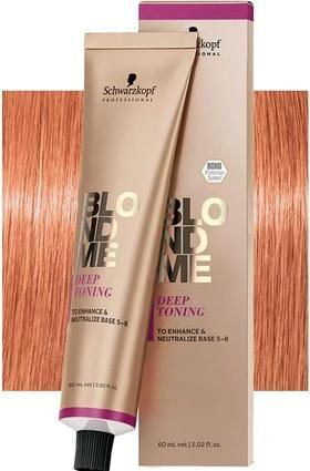 Actual product image Schwarzkopf Professional Schwarzkopf BLONDME Bond Maintaining Hair Colour for Blondes - Toning, Lightening, Highlighting (DT-Peach Sorbet)