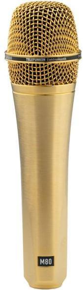 Telefunken Mikrofon M80 Satin Gold mit XLR-Kabel