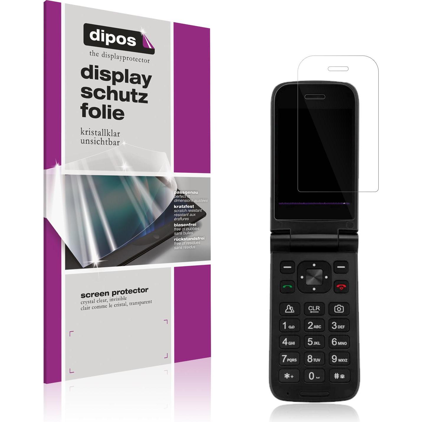 Dipos Schutzfolie Klar für Orbic Journey V 4G, MP3 + Media-Player Zubehör
