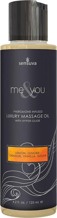 Productafbeelding Sensuva Me & You Citroen,Gember,Sinaasappel,Vanille&Suiker Massageolie 125 ml