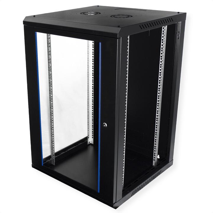 Produktbild Value 19-Zoll Wandgehäuse 18HE 600x600mm schwarz, Bausatz (18 HE, 19 Zoll Rack)