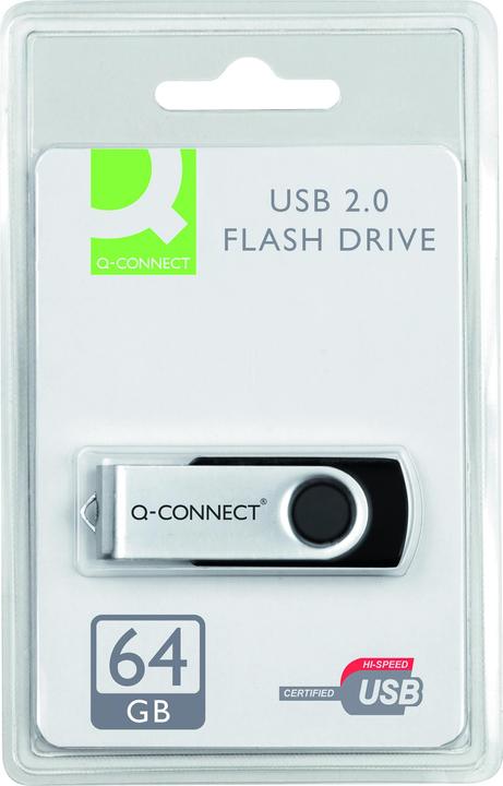 Produktbild Q-Connect USB Flash Drive 2.0 (64 GB, USB-A)