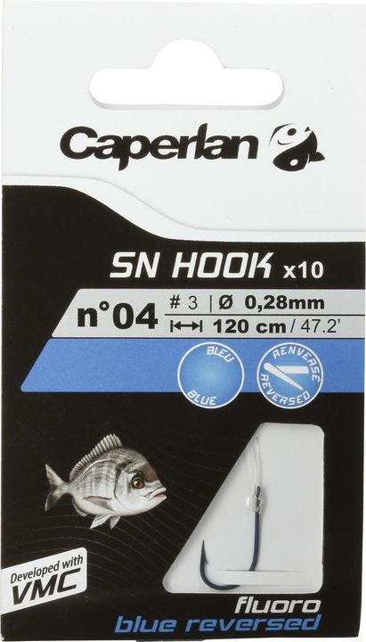 Actual product image Caperlan Leader hook Sea Blue Reversed