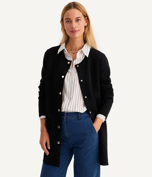 Actual product image Anne Weyburn Fine knit cardigan (40)