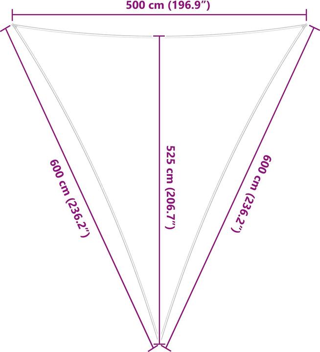 Produktbild vidaXL Outdoor Sonnenschutz Markise (600 x 500 cm)