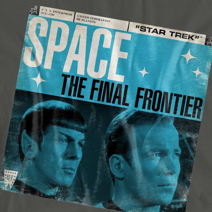 Actual product image Unisex Adult Final Frontier Cover T-Shirt (XL)