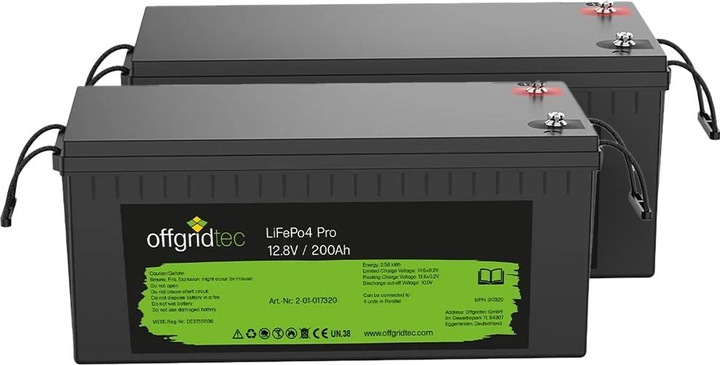 Actual product image Offgridtec ® Autark Pro XL 600W solar system - 3000W AC power 2x 200Ah LiFePO4 battery (3000 W)