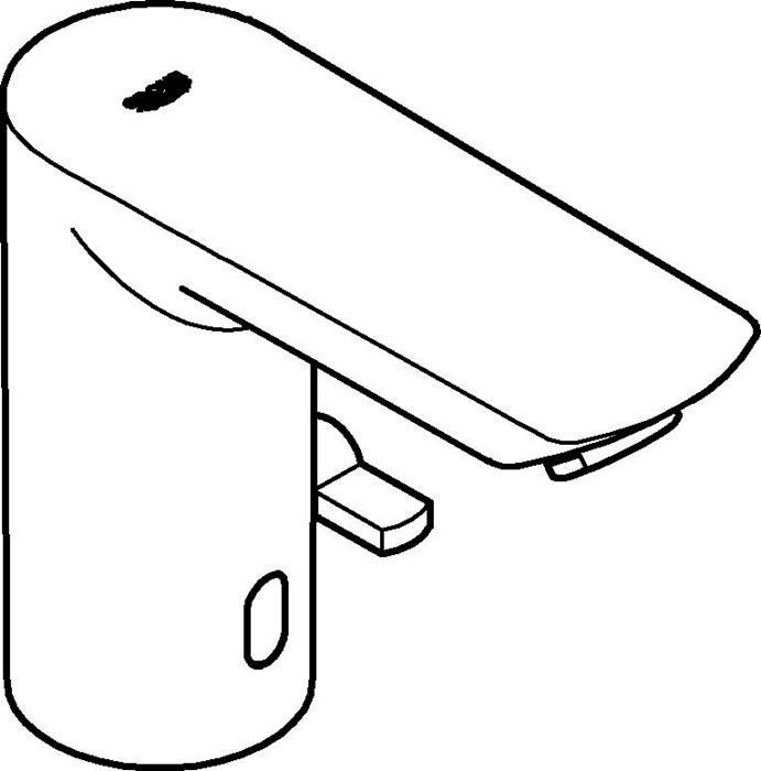 Actual product image Grohe Bau Cosmopolitan E infrared basin mixer with temperature control