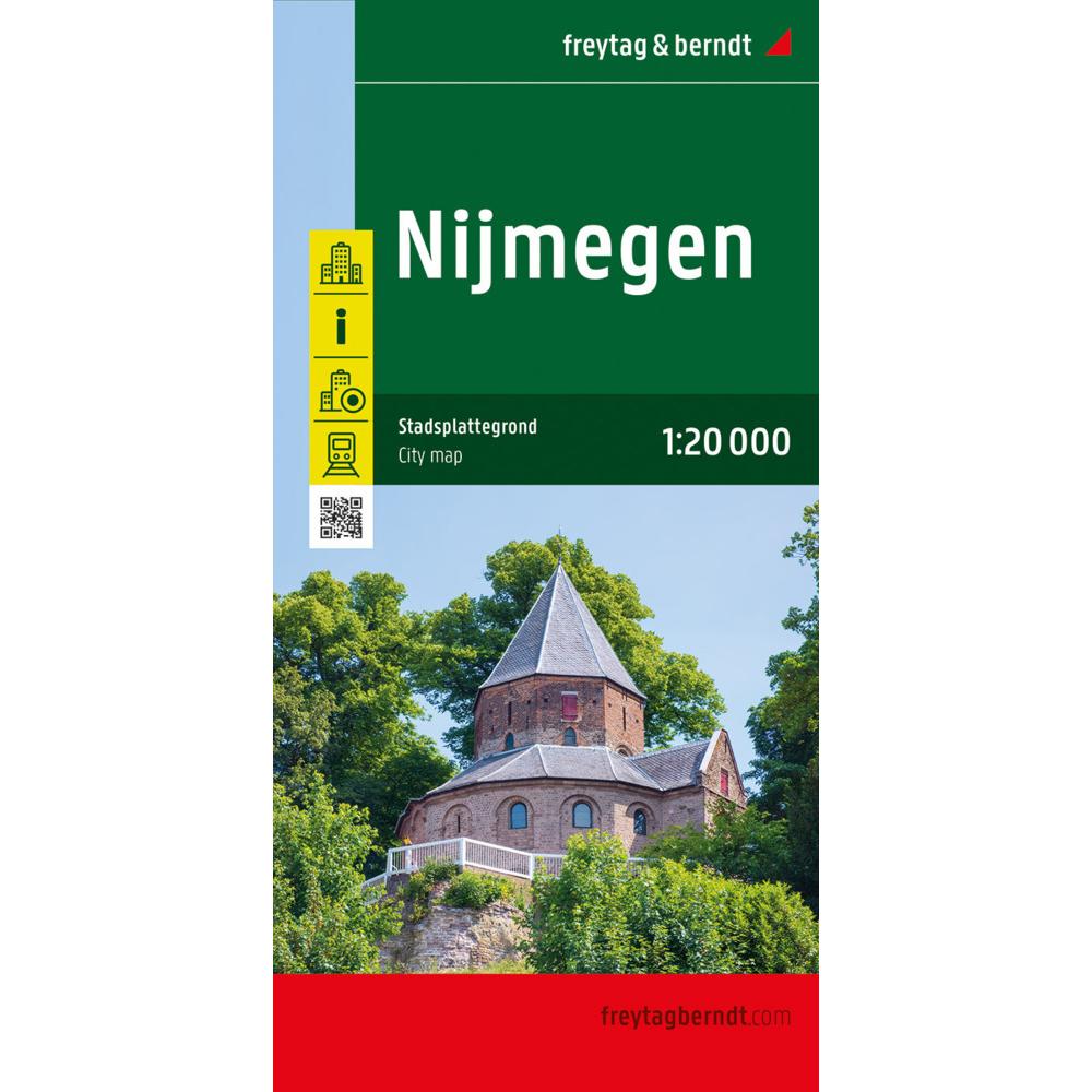 Nijmegen, Stadtplan 1:20.000, freytag &, Landkarte