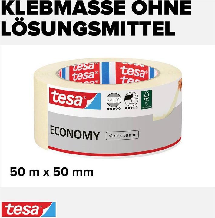 Image du produit tesa Painter's tape ECONOMY (50 mm)