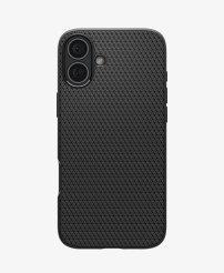 Actual product image Spigen Liquid Air iPhone 16 Plus czarny/matte black ACS08066 (Apple iPhone 16 Plus)