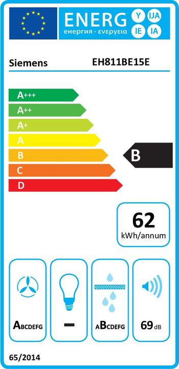Energie-Label Siemens EH811BE15E (80.20 cm, Induktionskochfeld)