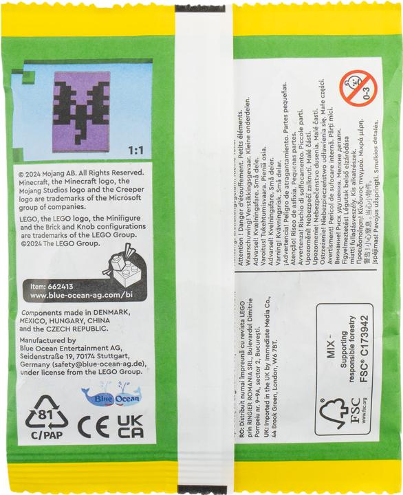 Actual product image LEGO Minecraft Paperbag - End Warrior with Shulker & Chorus Plant | Mini Building Set for Fans &