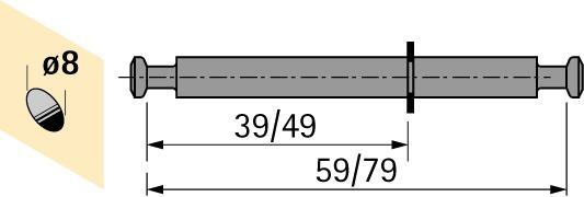 Produktbild Hettich Du 853 (Einpressdübel, 1 Stk.)