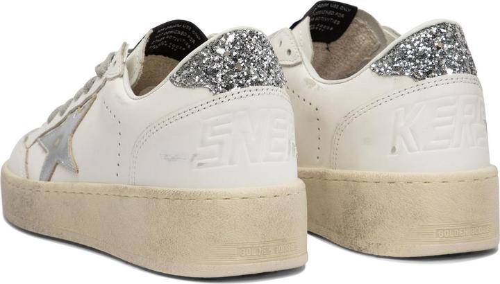 Produktbild Golden Goose ballstar sneakers in leather color white and silver (39)