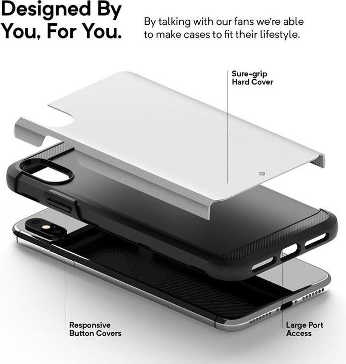 Produktbild Caseology Legion Case - Case for iPhone Xs Max (Silver) (Apple iPhone XS Max)