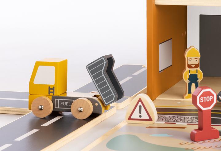 Image du produit Pinolino Univers de jeu "Chantier Gustav" avec accessoires