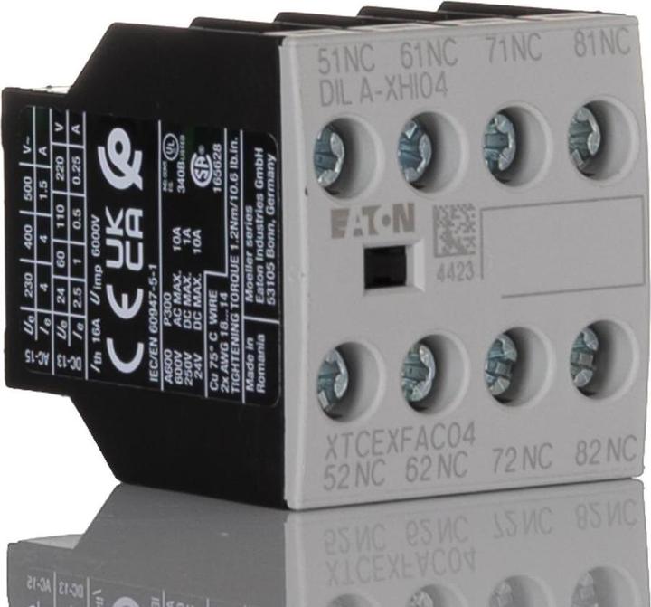 Produktbild Eaton DILA-XHI04 276424 Hilfsschalterbaustein 4Ö Aufbau