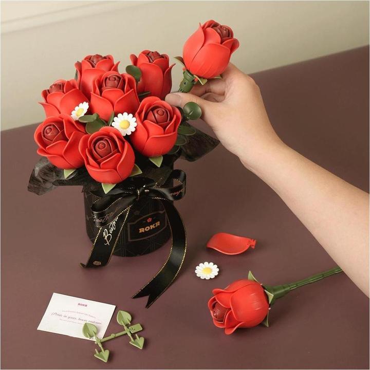 Productafbeelding Rokr AF02J - Red Rose Bouquet (315 onderdelen)