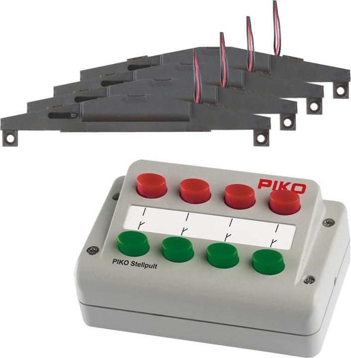 Image du produit Piko Ensemble de commande d'aiguillage (4x) + panneau de contrôle