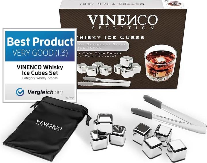 Immagine prodotto Vinenco Whisky Steine Set (Pietre di whisky)