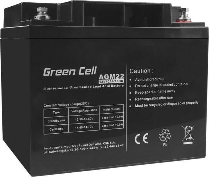 Produktbild GreenCell AGM22 (12 V, 40 Ah)