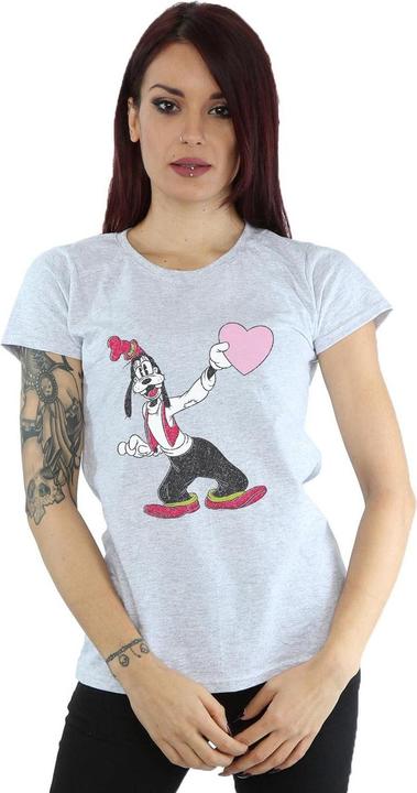 Immagine prodotto Disney Goofy Love Heart Maglietta Donna (XXL)