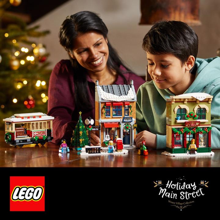 Image du produit LEGO La rue principale décorée pour Noël (10308, LEGO difficiles à trouver)